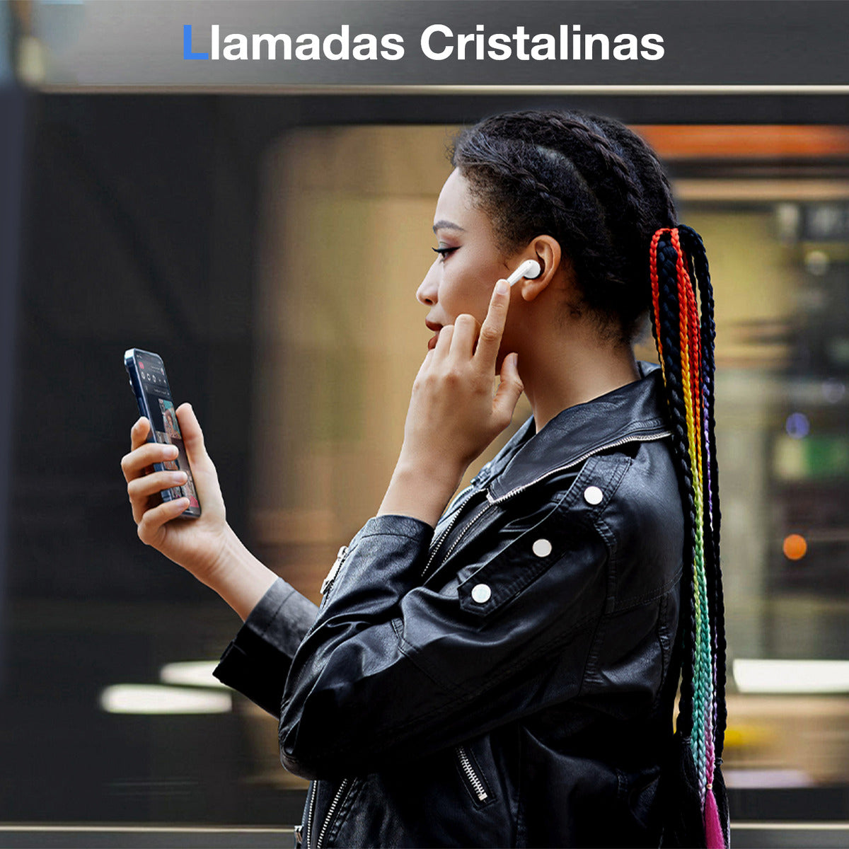 Audífonos In-Ear Bluetooth 5.3 1Hora AUT207 | Batería 18h, Sonido Profesional, Micrófono, USB-C – Color Blanco