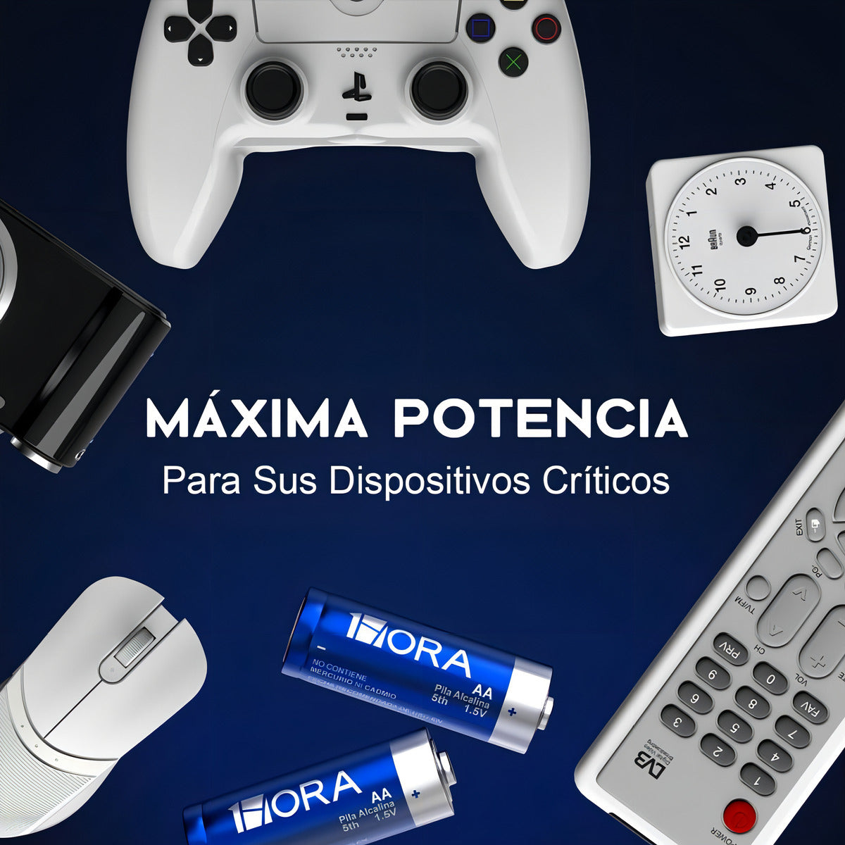 Paquete de 40 Pilas Alcalinas AA 1.5V 1Hora - Energía Duradera y Rendimiento Superior - GAR132
