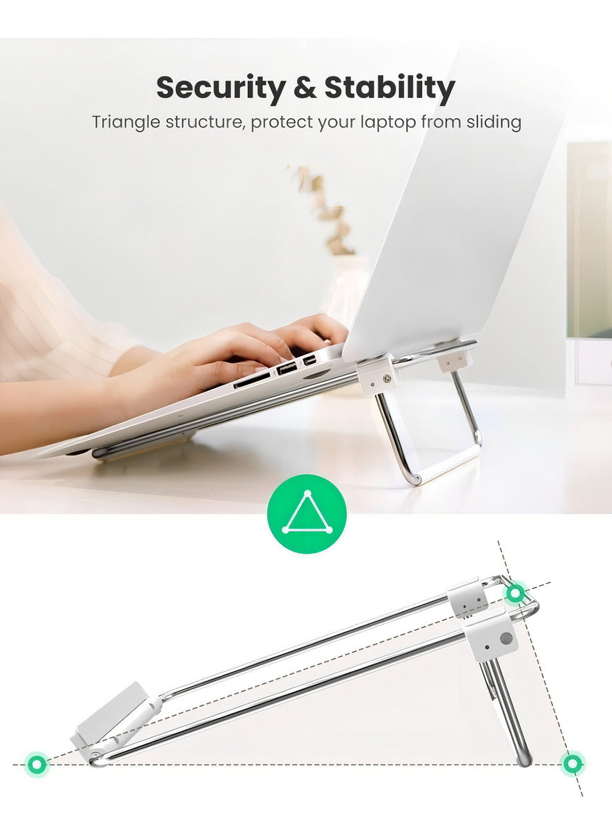 Ugreen Soporte De Acero Inoxidable Para Portatil 11 A 16´´ Color Plateado