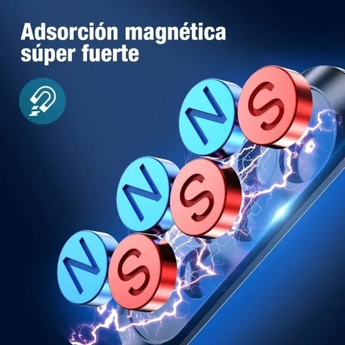 Soporte Magnético para Celular 1Hora PJ097 | Auto, Adhesivo 3M, Ultra Firme – Negro