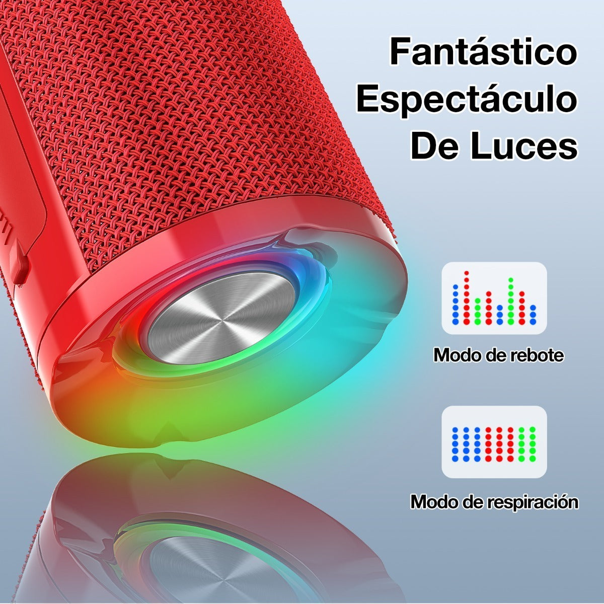 Bocina Bluetooth 5.1 Portátil 1Hora BOC060 | Sonido Estéreo HD, Batería 2400 mAh, TWS, FM, Micro SD, USB