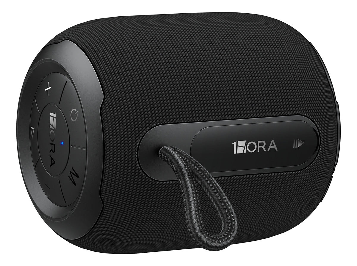 Bocina Bluetooth 1Hora BOC243 Portátil | Altavoz Inalámbrico con TWS, FM, USB, MicroSD, AUX y Soporte Antideslizante