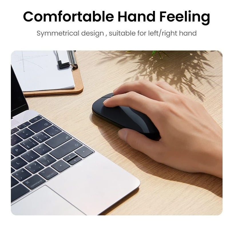 Mouse Inalámbrico USB Ergonomico Slim Verde Ugreen