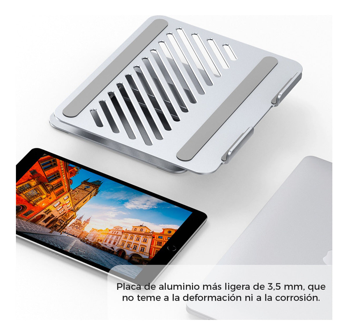 Soporte Laptop Aluminio S8 S9 Ultra Macbook Air Pro Ugreen Color Silver