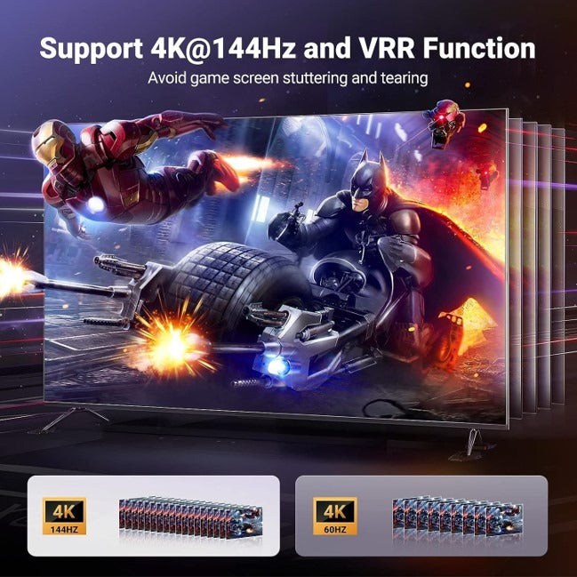 Switch (Splitter) 8K HDMI 2.1 de 3 entradas 1 Salida Ugreen 15604 Plateado 8k 60hz