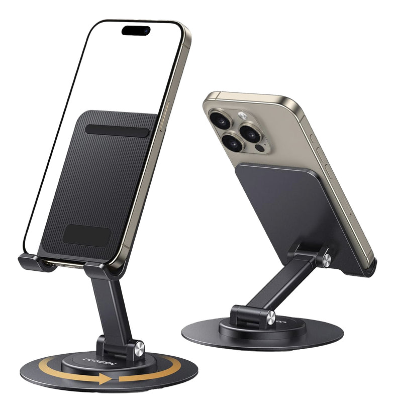 Soporte Para Celular Giratorio 360° Antideslizante Gris