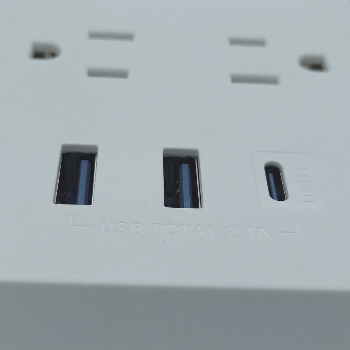 Multicontacto 13 Entradas con USB y Tipo C | Regleta 1Hora MCT002 Protección + Montable 1.5m