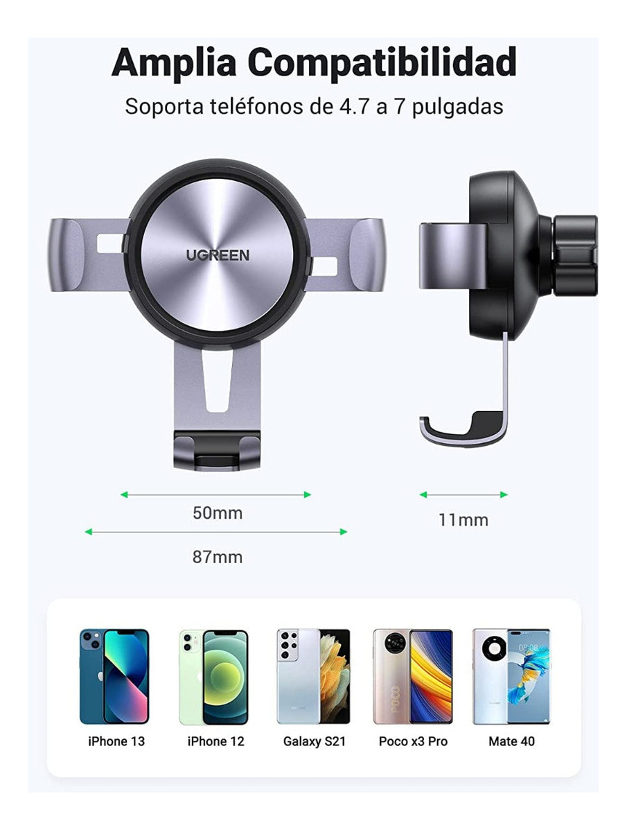 Soporte para teléfono Ugreen Space Gray Gravity