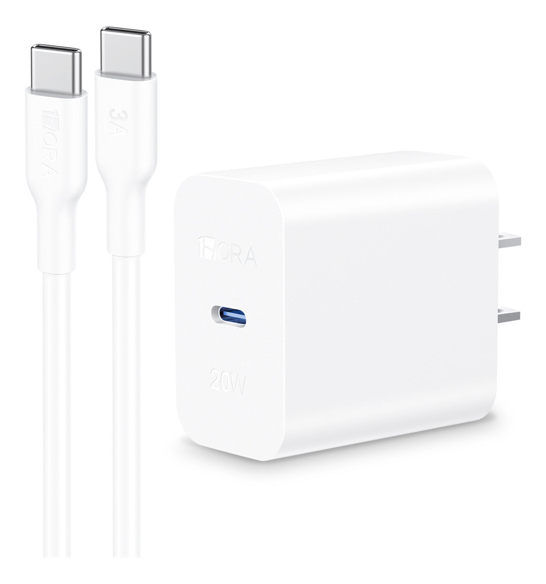 Cargador Rápido 20W USB C a C con Cable Incluido - Compatible con iPhone 16, Samsung, Xiaomi - GAR153