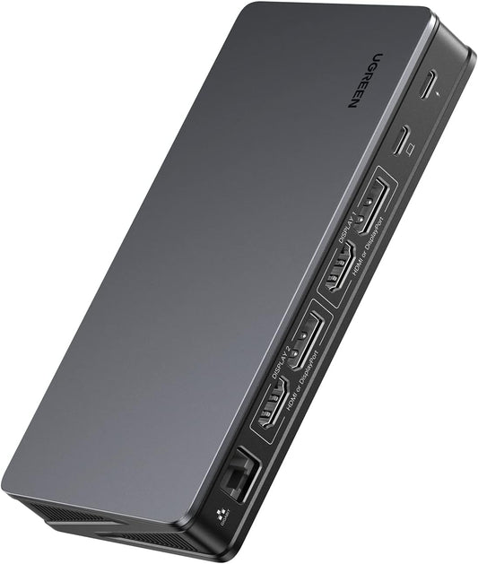 Revodok Pro 209 Dock USB-C 9 en 1 UGREEN | Doble Display 4K@60Hz, PD 100W, Ethernet – Modelo 90912