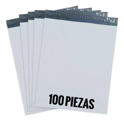 100 Sobres de Envío Adhesivo 28x40 cm - Packatelas - Paquetería Segura y Resistente