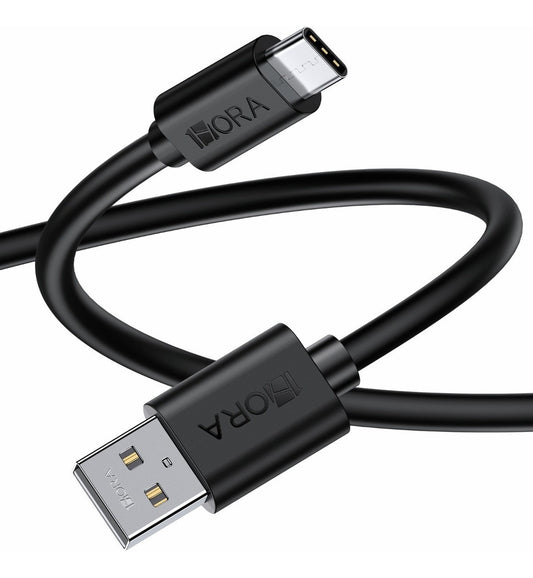 Cable Tipo C a USB CAB184 | Carga Rápida 2.0A, 1 Metro, Color Negro – Uso Diario 1Hora