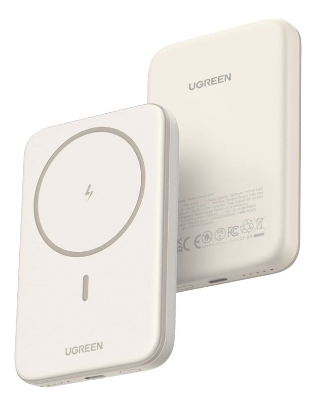 Power Bank Magsafe Carga Inalámbrica Cable Usb-c Ugreen Color Beige