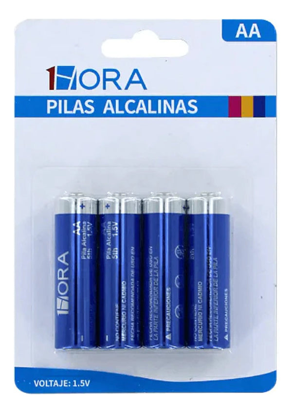 Paquete de 4 Pilas Alcalinas AA 1Hora - Alto Rendimiento y Duración Prolongada - GAR136