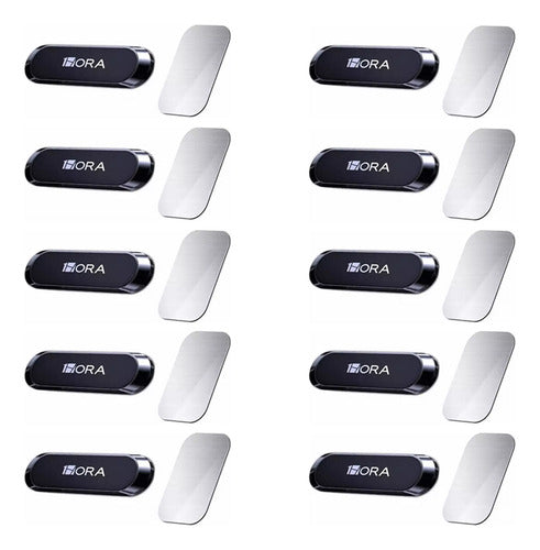 10 Soportes Magnéticos para Celular de Auto | Adhesivo 3M, Tamaño Compacto, Alta Fijación – 10PACK-PJ097