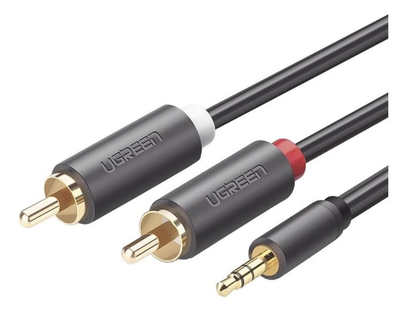 Cable Divisor de Jack 3.5mm Macho A 2 Rca Macho 3 Metros Ugreen
