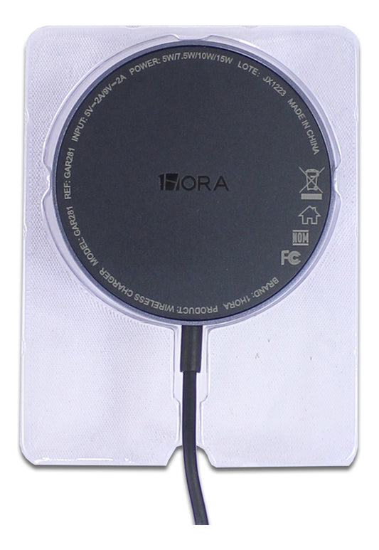 Cargador Magnético Inalámbrico 10W – Carga Rápida GAR281 | Compatible con Qi, Diseño Compacto – Negro