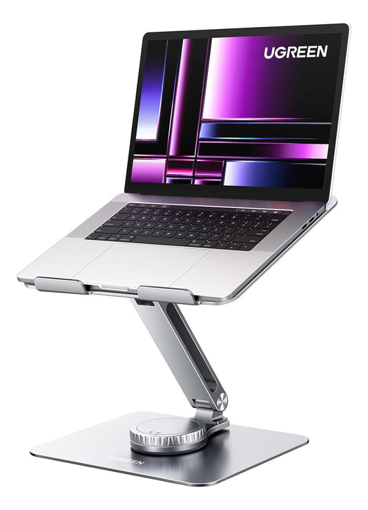 Ugreen Soporte Para Laptop Base Giratoria Ángulo Ajustable Color Plateado Ugreen 90849