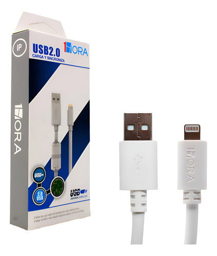 Cable Lightning 1Hora CAB075 | 1.5M Uso Rudo para iPhone y iPad – Carga y Datos, Reforzado y Rápido