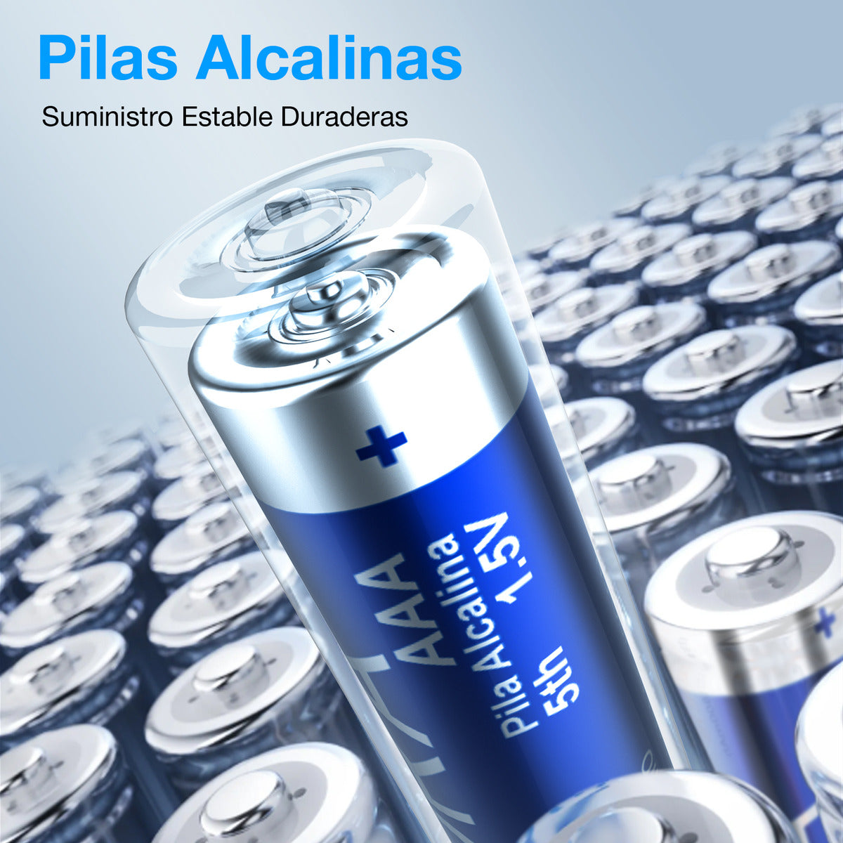 Paquete de 40 Pilas Alcalinas AAA 1.5V 1Hora - Energía Duradera y Rendimiento Superior - GAR131