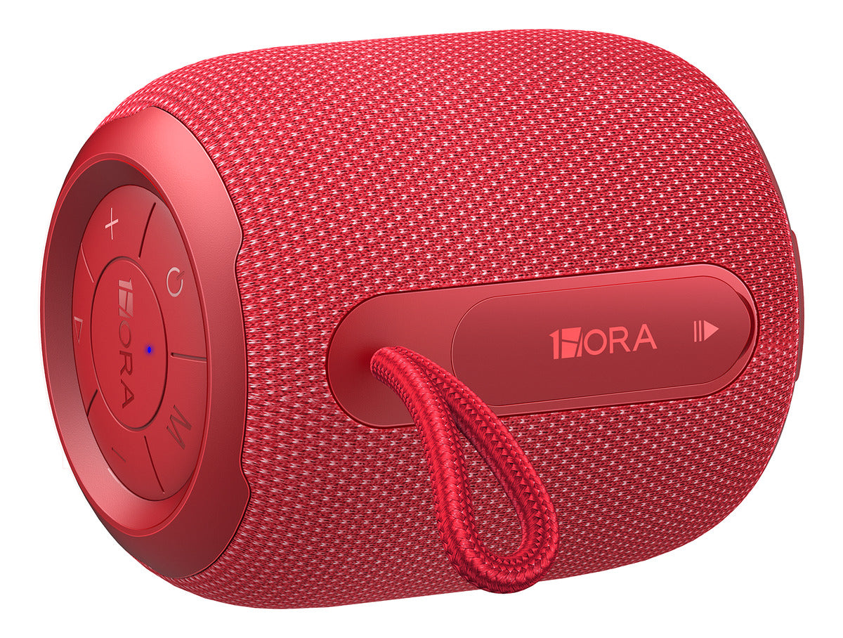 Bocina Bluetooth 1Hora BOC243 Portátil | Altavoz Inalámbrico con TWS, FM, USB, MicroSD, AUX y Soporte Antideslizante
