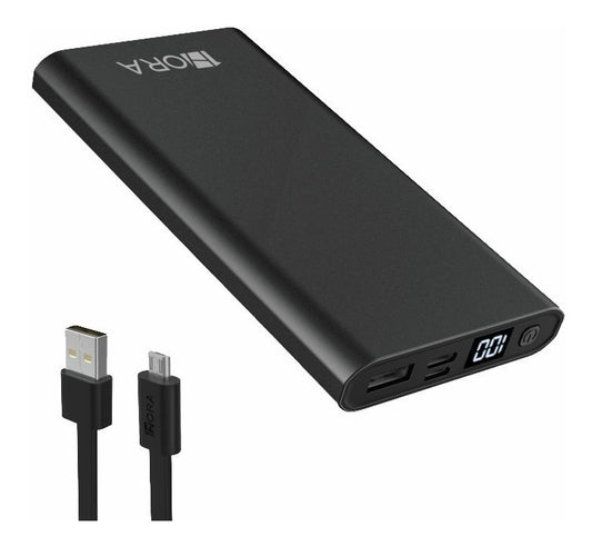 Power Bank 10000mAh 2.1A con Cable Micro USB - Batería Portátil Carga Rápida - GAR130