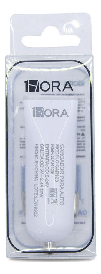 10 Piezas Cargador Para Auto 1hora Carga Rápida Salida 5v - 10PACK GAR128
