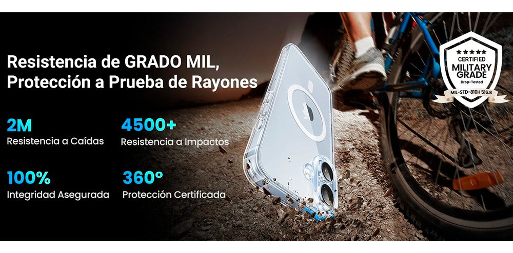 Funda Protectora Magnética Transparente Para iPhone 16