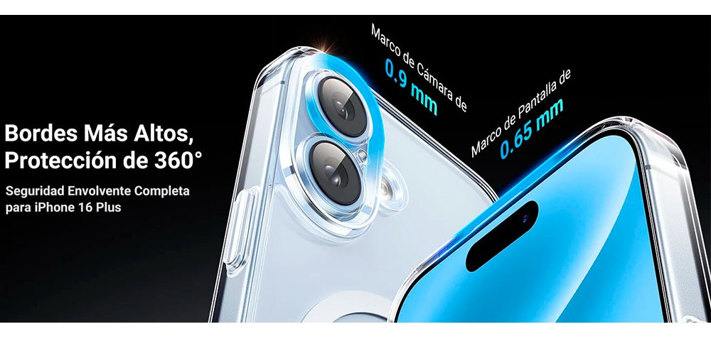 Funda Protectora Magnética Transparente Para iPhone 16