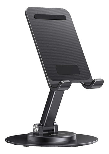 Soporte Para Celular Giratorio 360° Antideslizante Gris