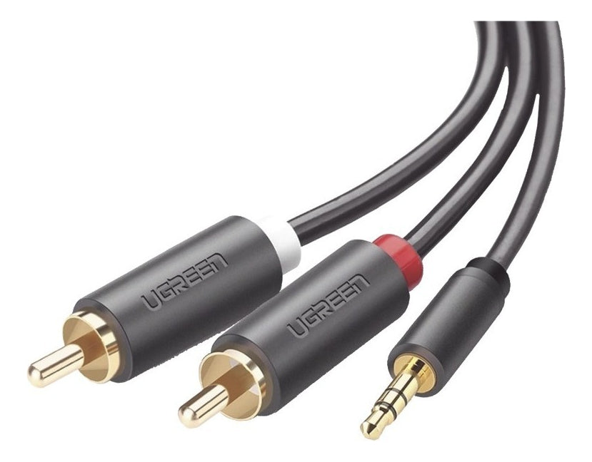 Cable Divisor de Jack 3.5mm Macho A 2 Rca Macho 3 Metros Ugreen