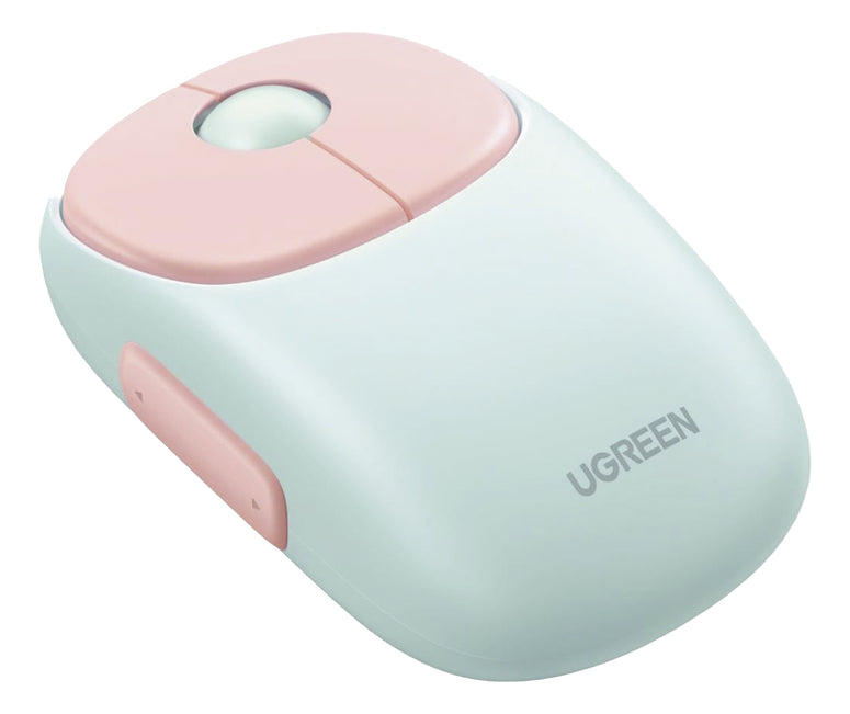 Mouse Inalámbrico Fun Recargable 2.4g & Bluetooth 4 Niveles De Dpi Clic Silencioso Ergonómico 5 Botones Color Rosa