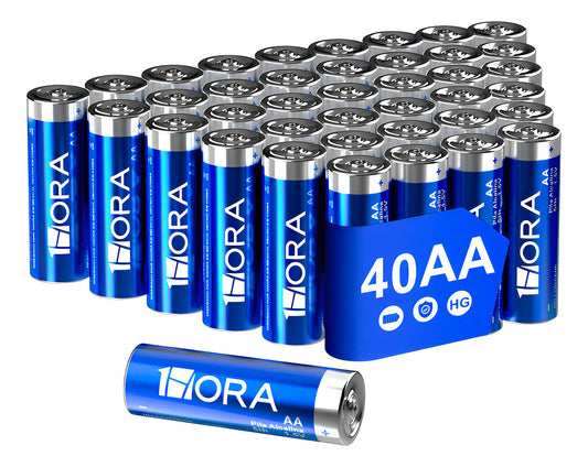 Paquete de 40 Pilas Alcalinas AA 1.5V 1Hora - Energía Duradera y Rendimiento Superior - GAR132