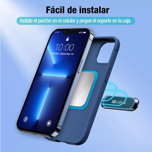 10 Soportes Magnéticos para Celular de Auto | Adhesivo 3M, Tamaño Compacto, Alta Fijación – 7PACK-PJ097