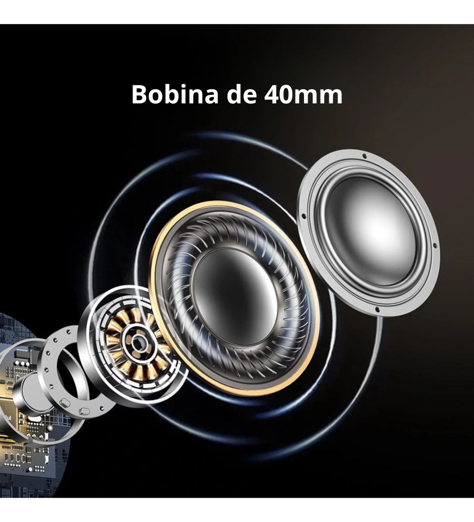 Auriculares Ugreen Hitune Max 5 con Anc, color negro claro y blanco