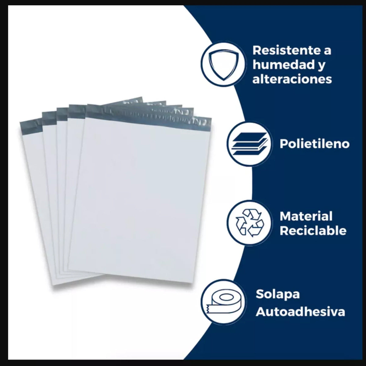 100 Sobres de Envío Adhesivo 28x40 cm - Packatelas - Paquetería Segura y Resistente